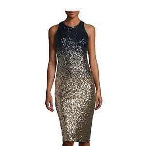 Nicole Miller Ombré Sequin Dress